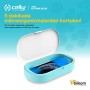 Celly Sterilizzatore UV Universale (certificazioni), Scatola disinfettante con Raggi UV-C e Funzione aromaterapia per Smartphone