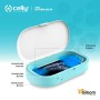 Celly Sterilizzatore UV Universale (certificazioni), Scatola disinfettante con Raggi UV-C e Funzione aromaterapia per Smartphone