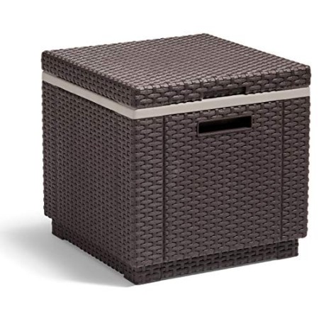 Allibert 201310 Ice Cube, Sgabello Frigorifero in plastica, Colore: Marrone