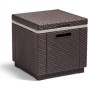 Allibert 201310 Ice Cube, Sgabello Frigorifero in plastica, Colore: Marrone