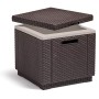 Allibert 201310 Ice Cube, Sgabello Frigorifero in plastica, Colore: Marrone