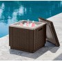 Allibert 201310 Ice Cube, Sgabello Frigorifero in plastica, Colore: Marrone