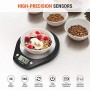 ACCUWEIGHT Bilancia Digitale da Cucina Bilance Alimenti Elettronica con Piattaforma in Acciaio Inossidabile per Pesa Cibo, Alta 