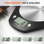 ACCUWEIGHT Bilancia Digitale da Cucina Bilance Alimenti Elettronica con Piattaforma in Acciaio Inossidabile per Pesa Cibo, Alta 