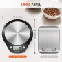 ACCUWEIGHT Bilancia Digitale da Cucina Bilance Alimenti Elettronica con Piattaforma in Acciaio Inossidabile per Pesa Cibo, Alta 