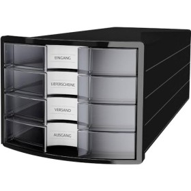 HAN 1012-363 Cassettiera IMPULS, design innovativo ed attrattivo di alta qualità. Con 4 cassetti chiusi e con grandi etichette 