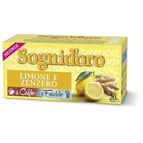 Sogni Doro Tisana Limone e Zenzero Caldo&Freddo, 20 Filtri - 40 gr