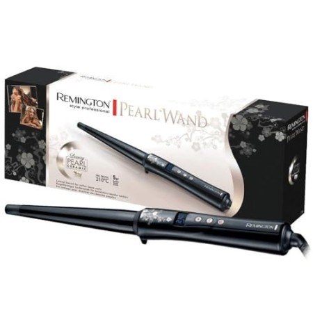 Remington CI95 Ferro Arricciacapelli, Rivestimento in Ceramica e Perla, Punto Freddo, Display Digitale, Riscaldamento Rapido in 