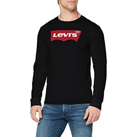 Levi's Graphic Tee B Maglietta a Maniche Lunghe, HM LS Better Black, M Uomo