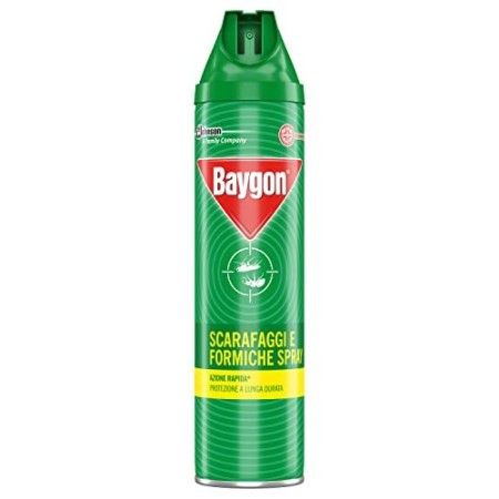 Baygon Scarafaggi e Formiche Plus Spray, 400ml