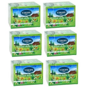 6x Viropa - Tisana della Malga (Infuso Almkrauter) BIO - 15 filtri | Confezione da 6 x 15 filtri | Tisane ed infusi in filtro