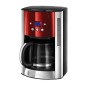Russell Hobbs Luna Macchina del caffè Americano, 1000 W, 12 Tazze, Acciaio Inossidabile, 1.5L, Rosso