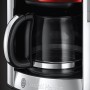 Russell Hobbs Luna Macchina del caffè Americano, 1000 W, 12 Tazze, Acciaio Inossidabile, 1.5L, Rosso