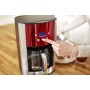 Russell Hobbs Luna Macchina del caffè Americano, 1000 W, 12 Tazze, Acciaio Inossidabile, 1.5L, Rosso