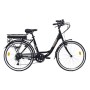 Discovery E4000, Bicicletta a pedalata assisita, City Bike con Ruote da 26", Cambio Shimano 6 velocità Donna, Nero
