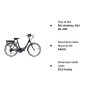 Discovery E4000, Bicicletta a pedalata assisita, City Bike con Ruote da 26", Cambio Shimano 6 velocità Donna, Nero